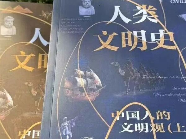 以中国视角，打开人类文明观察的新窗口——评强光中《人类文明史:中国人的文明观》（百度文心人工智能生成）