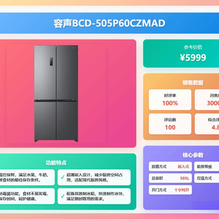 花5000块买冰箱怕踩坑？实测容声方糖505L，保鲜净味双在线这价位能打吗