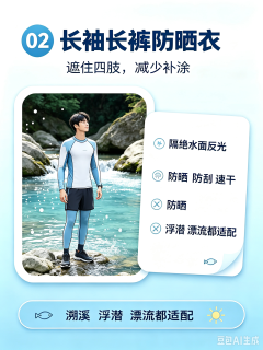 水边刚需防晒好物，长时间玩水不晒黑