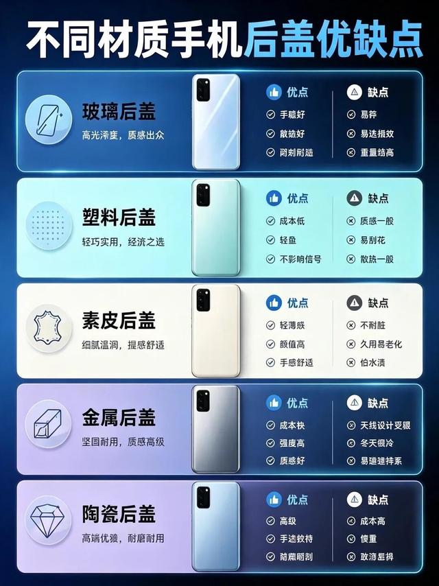 选手机别忽略后盖材质！不同材质真实差异