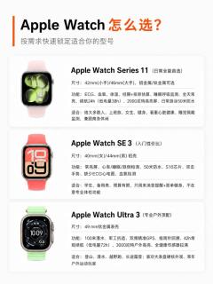 Apple Watch三款机型选购全指南，新手选表不踩坑