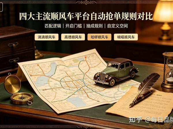 四大主流顺风车平台自动抢单规则对比
