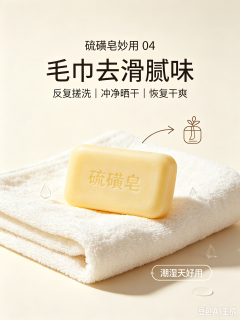 面面俱到｜硫磺皂一物多用，除洗脸控油，清洁去味超实用