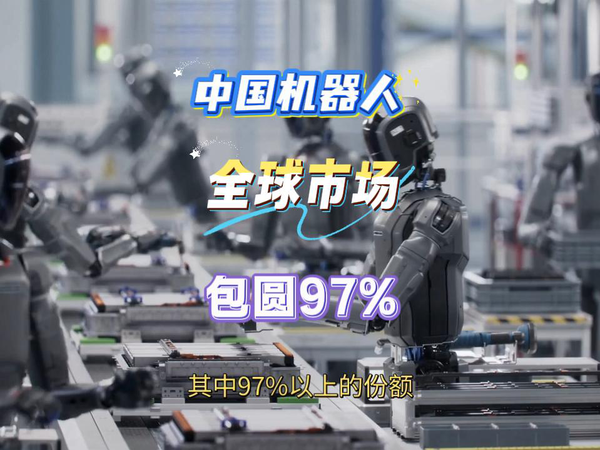 人形机器人市场，中国包圆百分之97。
