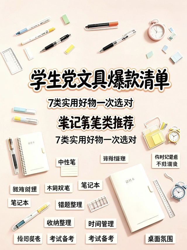 拒绝网红智商税！全套学生文具实测，实用不鸡肋