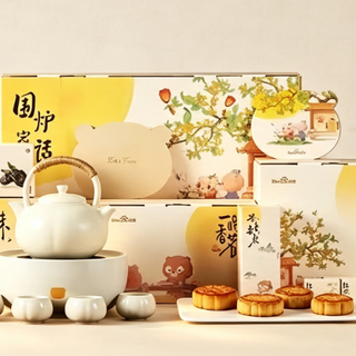 二手鱼50元的百度围炉礼盒，对比吉利的中秋礼盒，你更喜欢哪款？