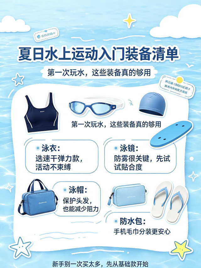 新手玩水别乱买，这三件装备真的够用