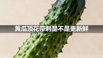 黄瓜顶花带刺是不是更新鲜