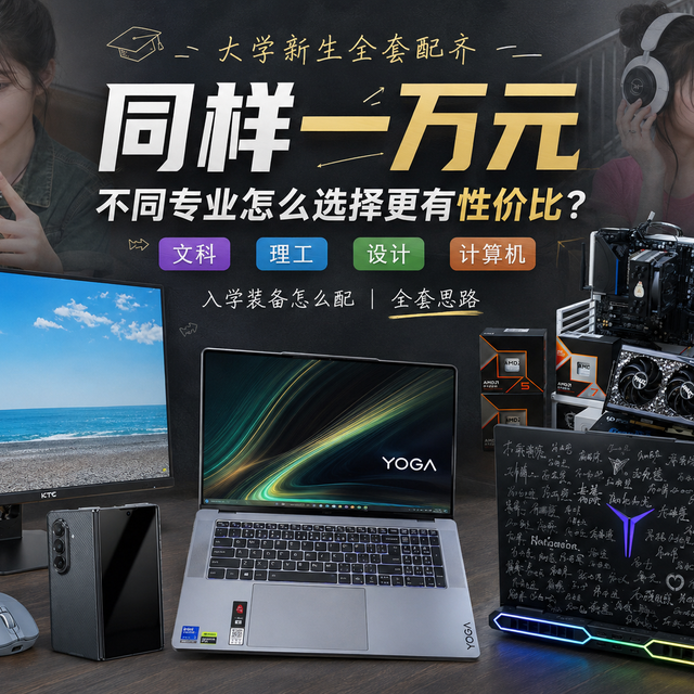 大学新生全套配齐，同样一万元，不同专业怎么选择更有性价比？