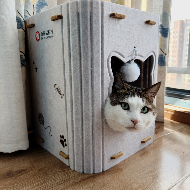 值得买定制猫窝！我家胖胖：本值友喵很满意！