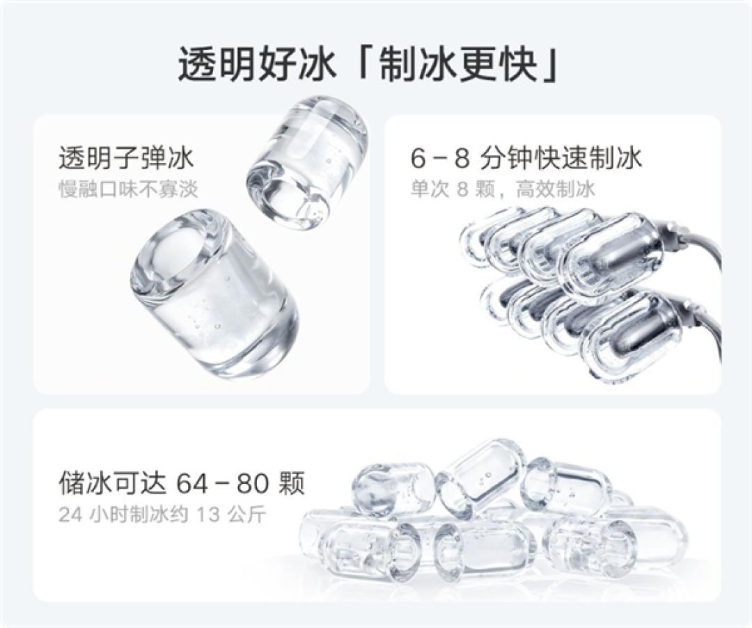 359元 小米米家制冰机今天正式众筹:透明子弹冰 6分钟速出