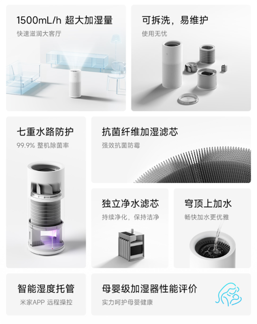 直降400元！米家无雾加湿器3今日众筹 899 元拿下1500mL/h