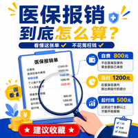 看懂医保报销单，3个数字让你少花冤枉钱