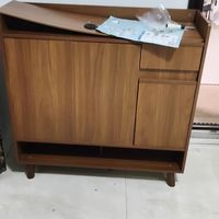 实木鞋柜家用靠墙一体多功能入户柜