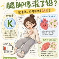 心慌腿软查不出?你可能是缺钾了!