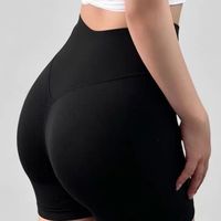 欧美风交叉腰三分健身短裤｜蜜桃臀作弊神器🍑