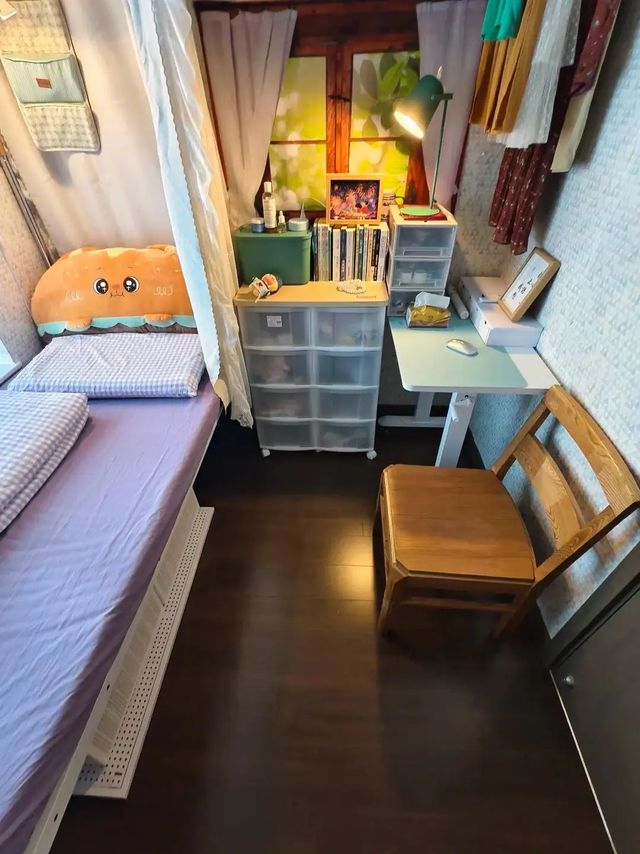 感谢公司提供的4㎡单人宿舍