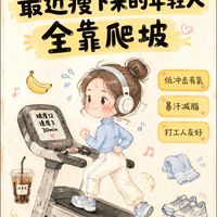 放弃跑步后，靠跑步机爬坡瘦下来！打工人减脂真实体验
