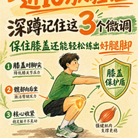 深蹲膝盖疼？3个微调，保住膝盖练出好腿脚