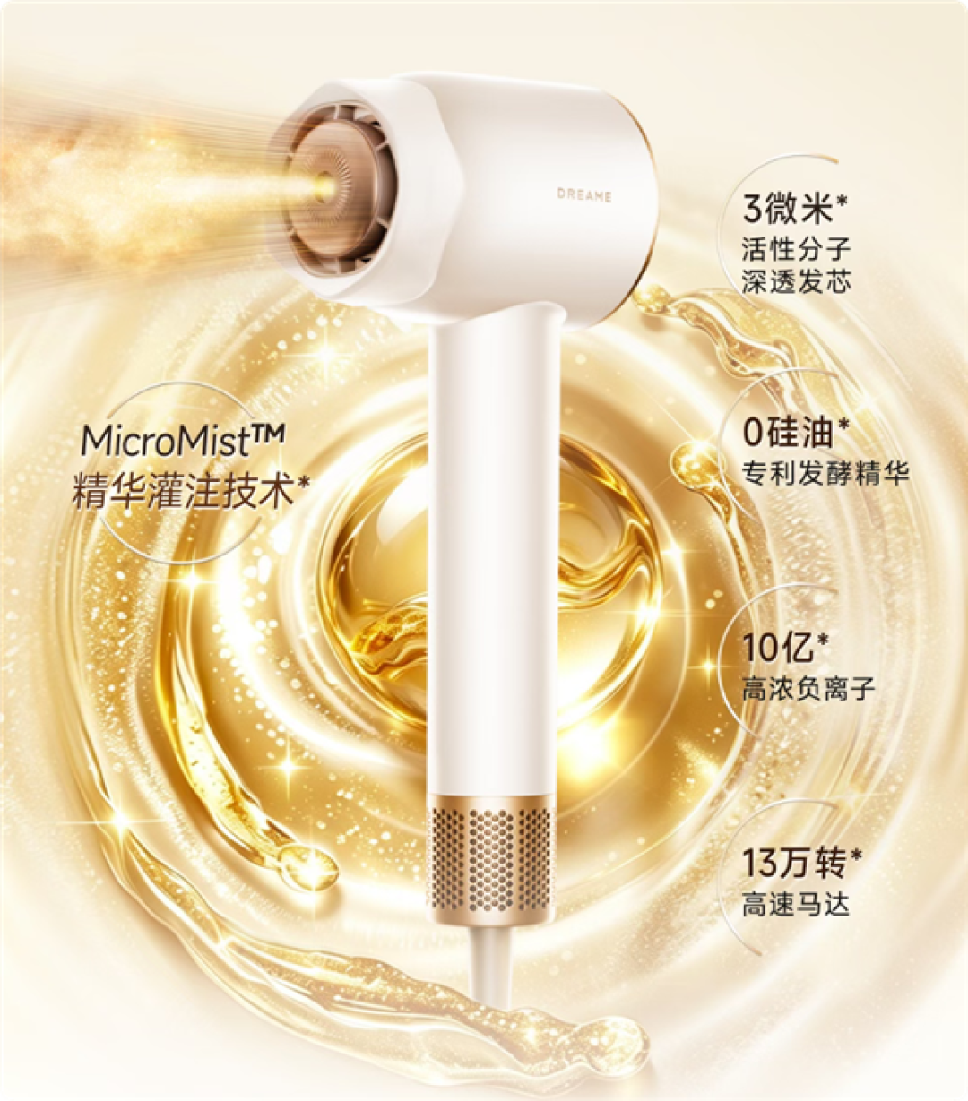 849元 追觅发布首款精华灌注吹风机 3微米精华直达发芯