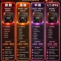 组装电脑分不清AMD CPU？一张图理清选购思路