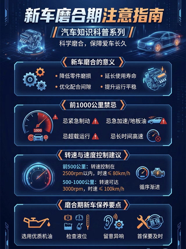 新车磨合期完整指南🚗别再暴力造新车