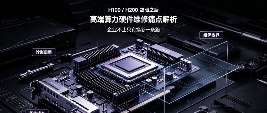 高端算力硬件维修痛点 当H100/H200故障，企业不止只有换新一条路