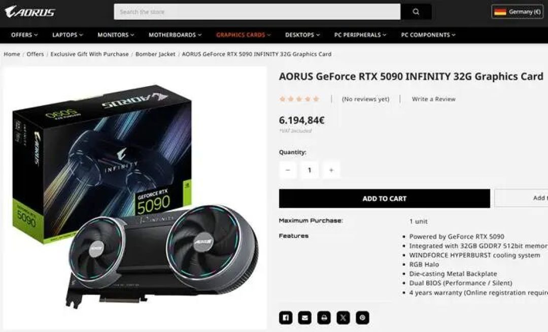 显卡已成奢侈品!RTX 5090逼近5万元,能买三块RTX 5080