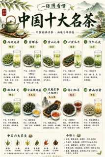 中国十大名茶图鉴🍵喝茶小白直接收藏起来🤓
