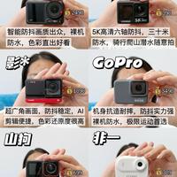 六款热门运动相机横向解析，理清机型定位