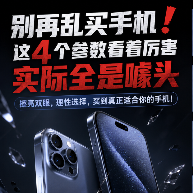别再乱买手机！这4个参数看着厉害，实际全是噱头