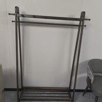 橡胶木全实木衣帽架家用多功能收纳挂衣架