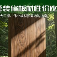 刚需装修板材性价比对决：莫干山、大王椰、伟业板材预算选购指南