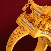 宫廷风足金戒指的韵味