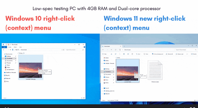 终于改了!Windows 11新版右键菜单公布:三大改进,几乎瞬时响应
