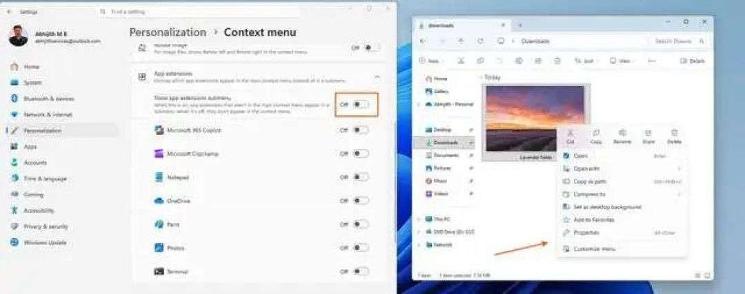 终于改了!Windows 11新版右键菜单公布:三大改进,几乎瞬时响应