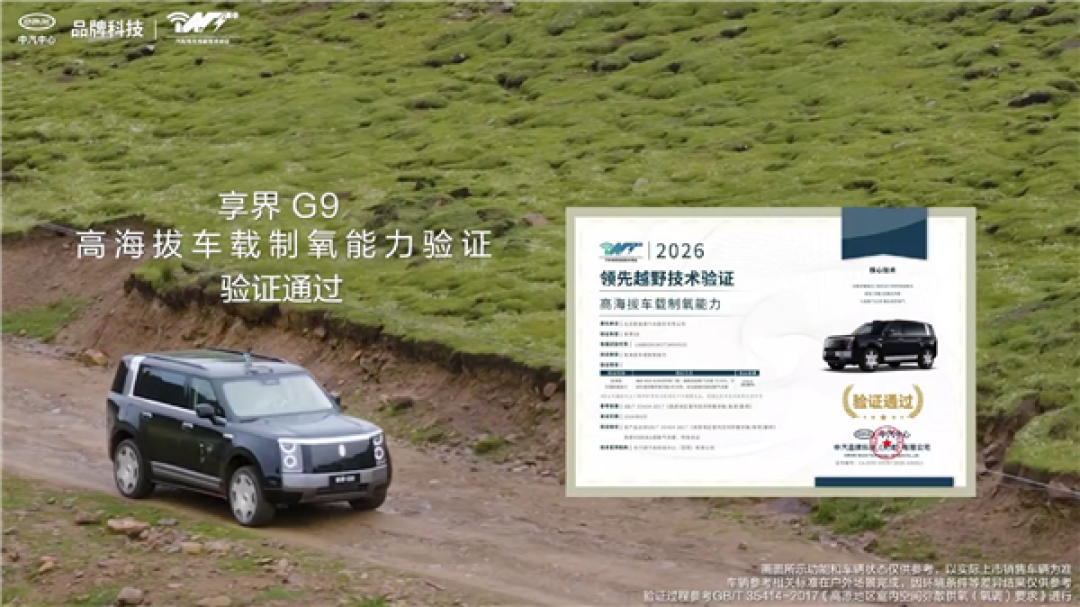 高海拔越野不畏惧!享界G9搭载车载制氧系统:车内富氧浓度15分钟恢复正常