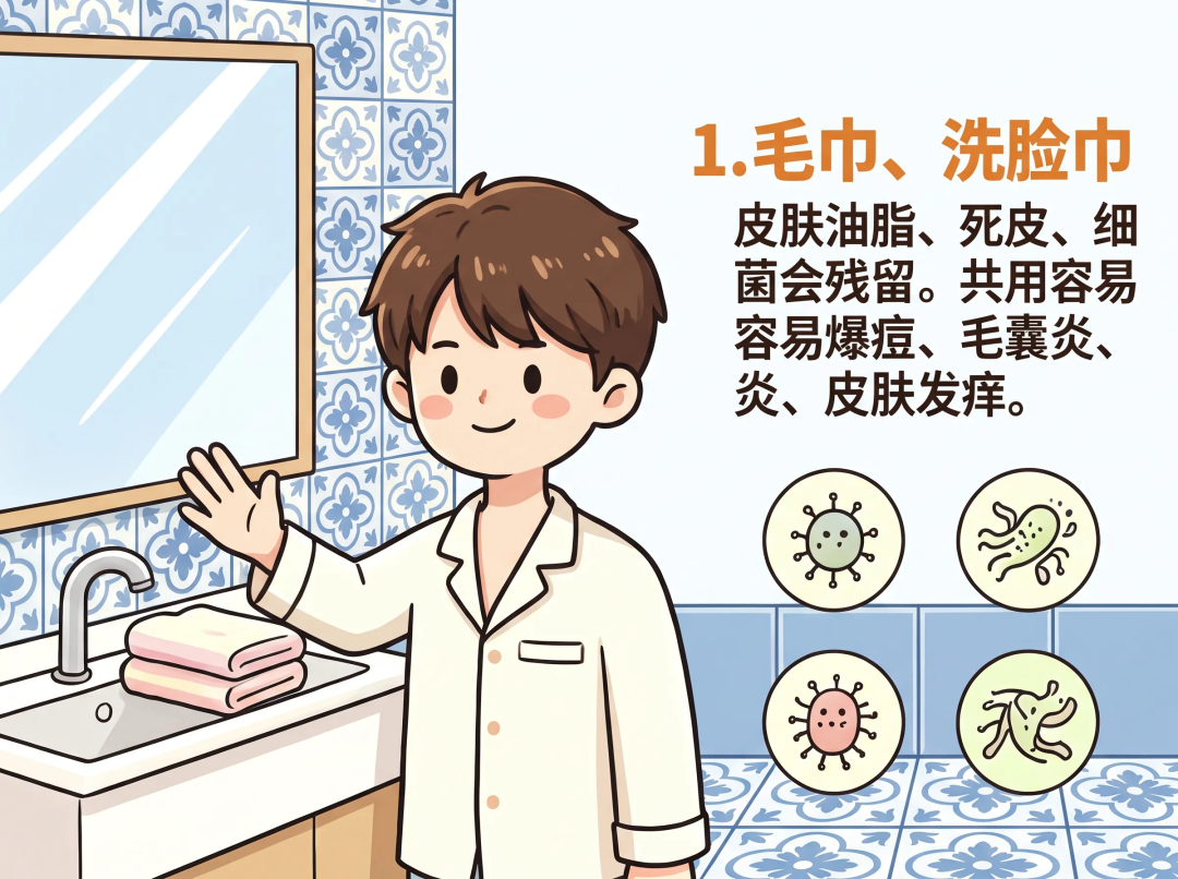 再哥们也别共用这5样东西:一不小心把病也“借”回家