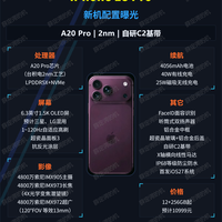 iPhone 18 Pro，确认2nm芯，但可变光圈没了