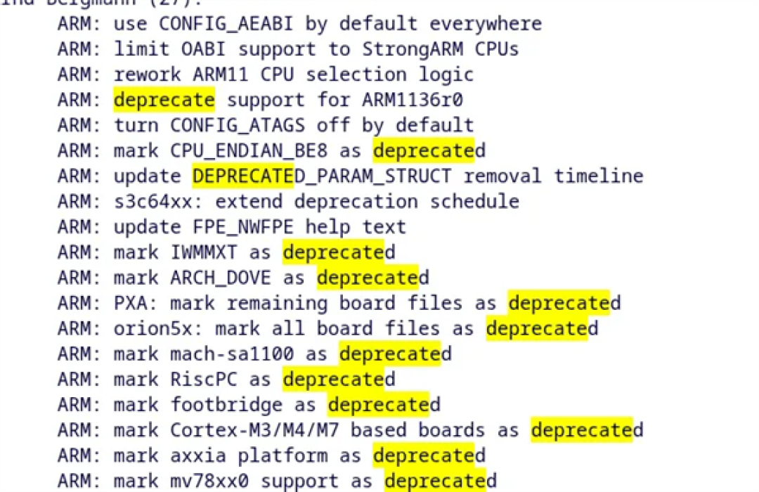 Linux内核迎新弃旧!苹果M3系列芯片终获支持、数百款老旧32位ARM驱动被抛弃