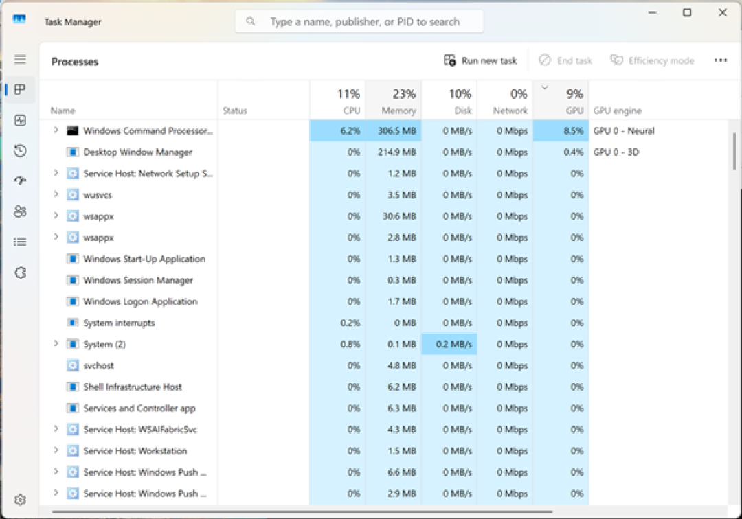 Windows 11任务管理器大升级!硬件监控功能更强大