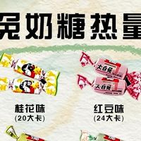 大白兔奶糖热量测评