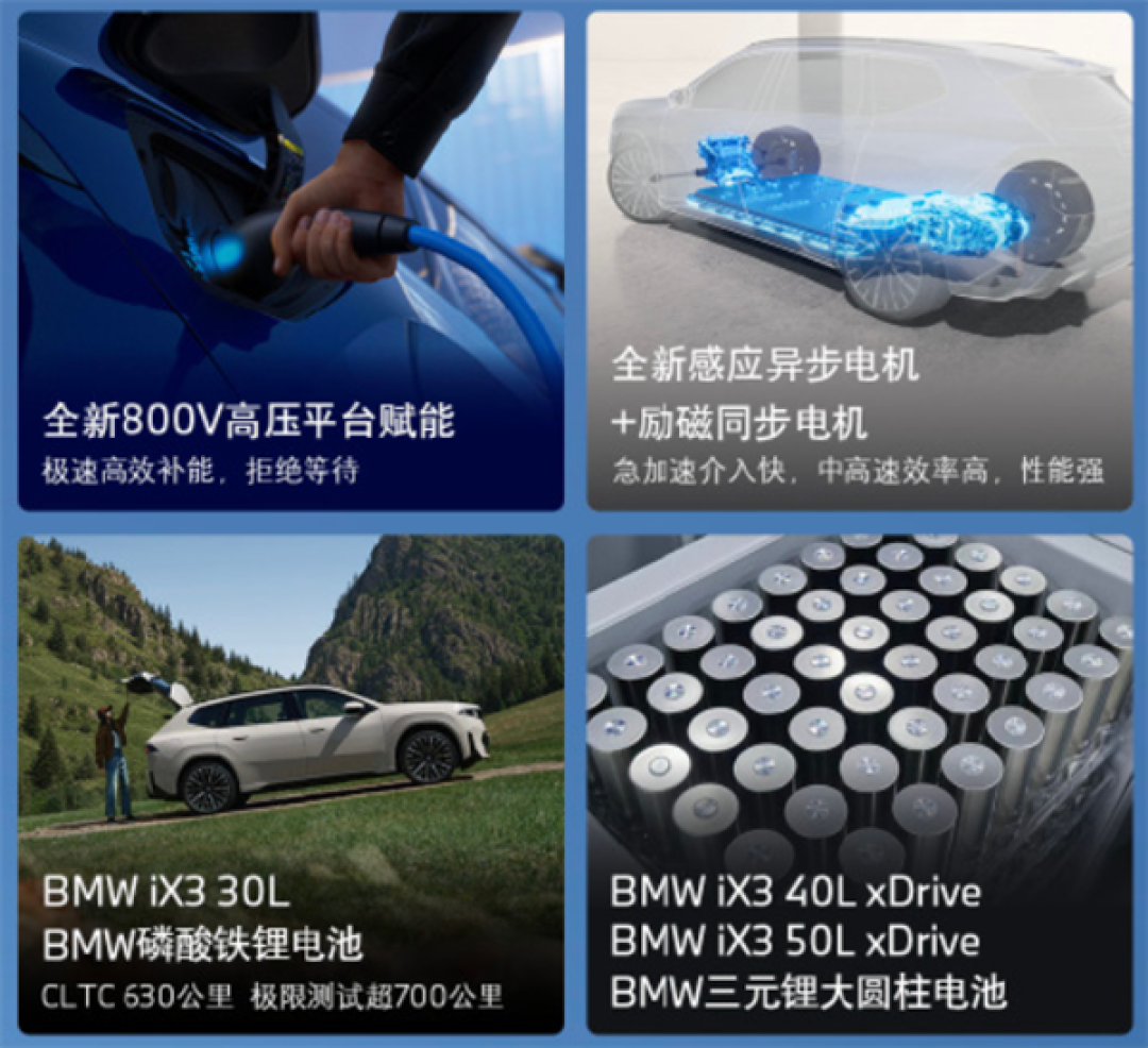 26.69万起 新世代宝马iX3开卖:满电极限能跑超1000km