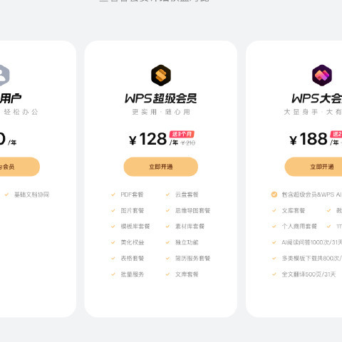 4825万人在为WPS付费：超级会员、大会员、联合会员，到底哪个值得买
