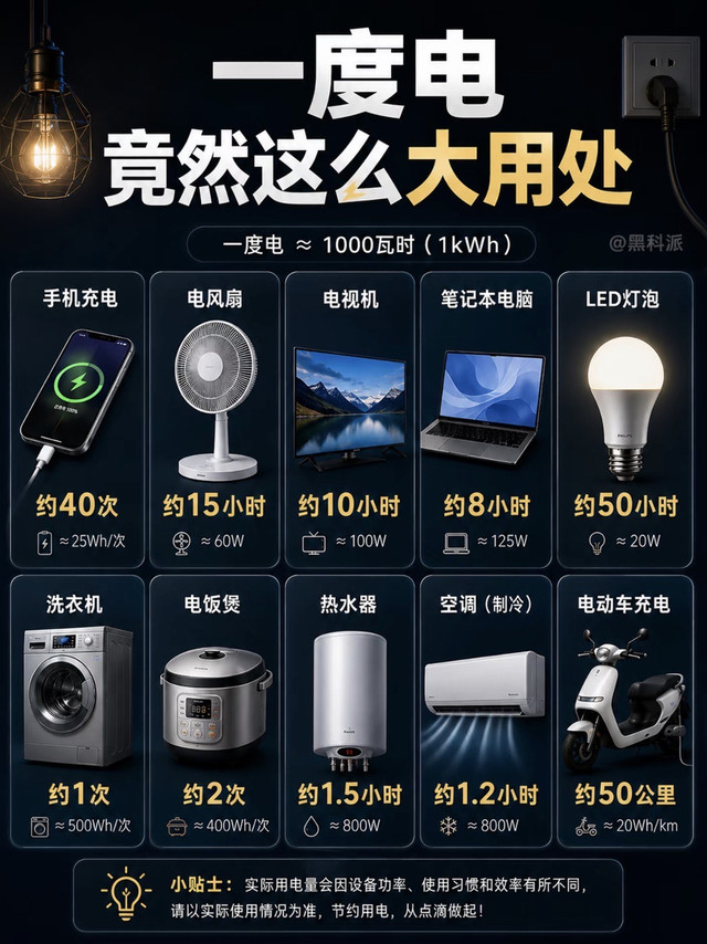 终于搞懂！1度电能干嘛⚡难怪你电费越交越贵
