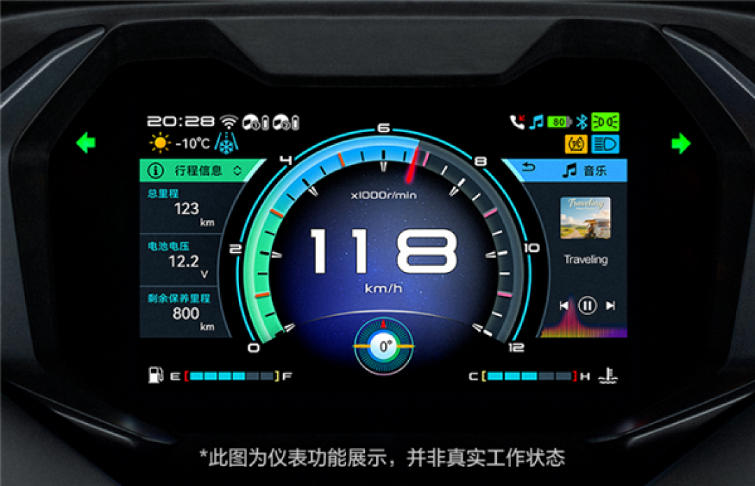 极速138km/h!豪爵龙骨大踏板旅行者TVL350上市:28980元起