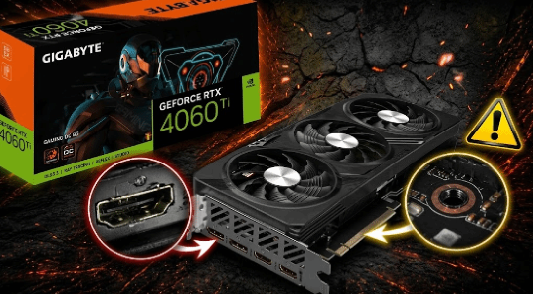 显卡越修越烂!RTX 4060 Ti送修后被弄坏接口、丢螺丝
