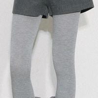 九分打底裤外穿不违和？4款哑光面料实测