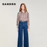 26夏专柜新品！SANDRO法式复古纯棉直筒牛仔裤✨