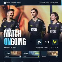 Spirit终于迈过Vitality！donk三图70杀魔王降世，13-3血洗对手晋级四强